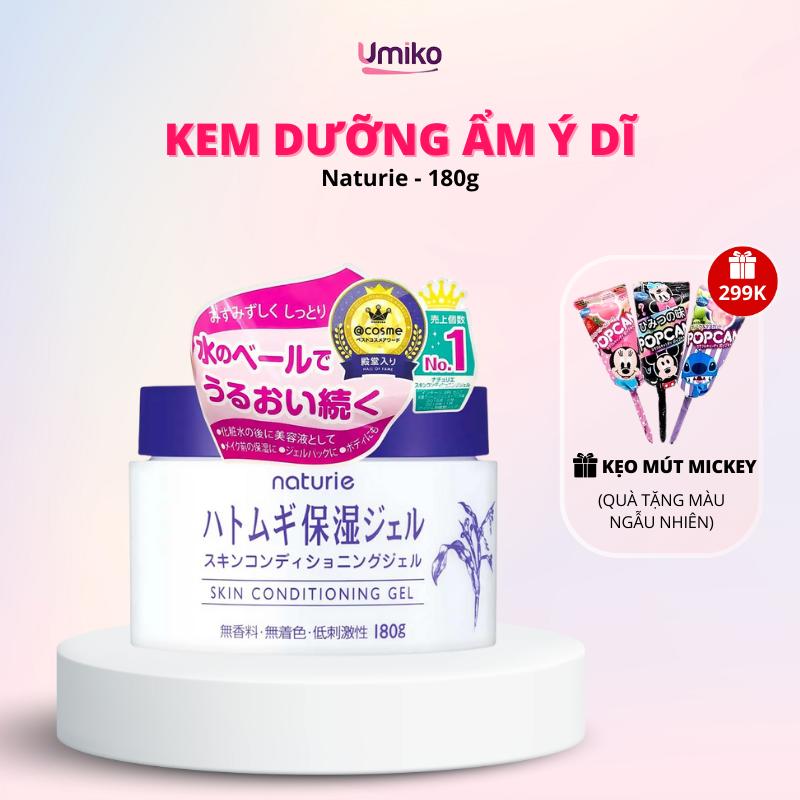  Kem Dưỡng Ẩm Ý Dĩ Dạng Gel Naturie Hatomugi Skin Conditioning Nhật Bản  180g  Skincare Làm Đẹp Da Chăm Sóc Da Nữ 