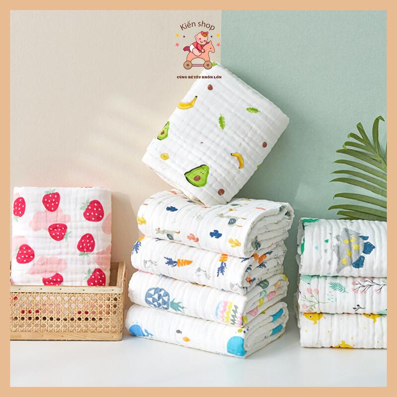 [GIÁ SỈ] Khăn Xô Tắm Đa Năng 6 Lớp Sợi Tre Xuất Nhật Cho Bé Sơ Sinh Mềm Mịn Khăn Tắm