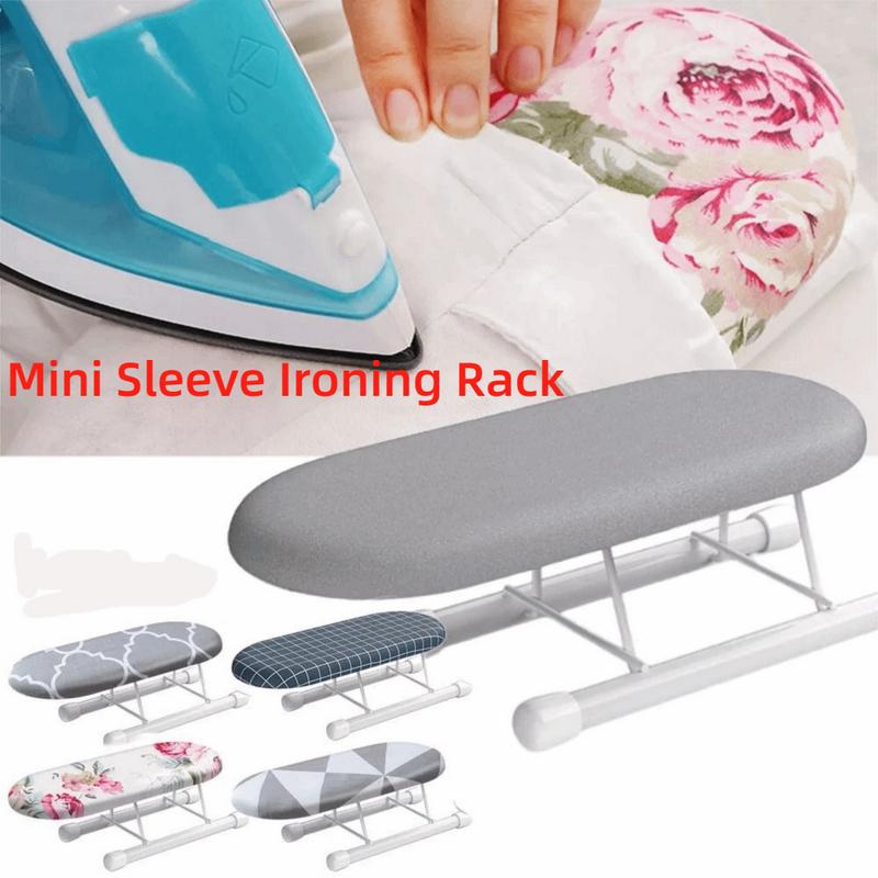 housethe Di động Có thể gập lại Bàn ủi mini Kim loại Đồ gia dụng Giá đỡ bàn ủi nhỏ Chịu nhiệt Hộ gia đình Bọc ủi quần áo