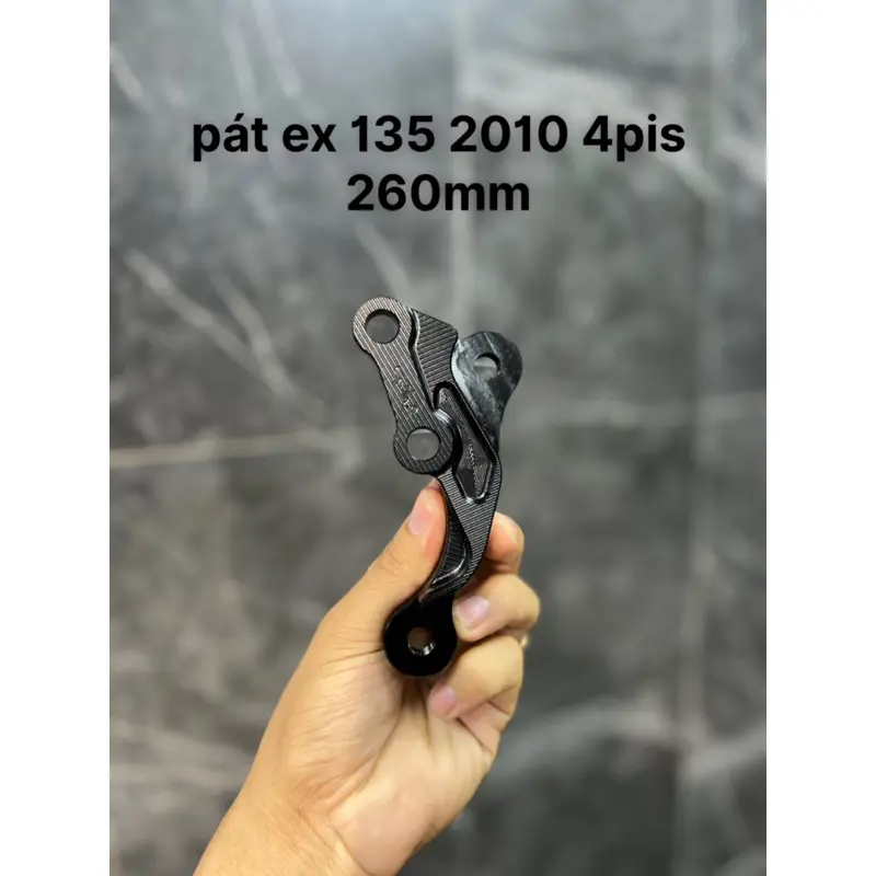 Pát cnc heo 4 piss cho các dòng xe - hiệu GH racing - đen hoặc bạc - phụ kiện thay thế hụ tùng 3