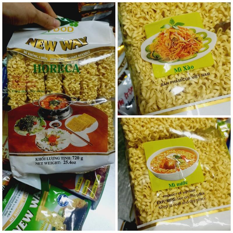 Mì ăn liền cao cấp Horace sợi dẹt (New Way) gói 720gr, thích hợp cả món xào và món nước