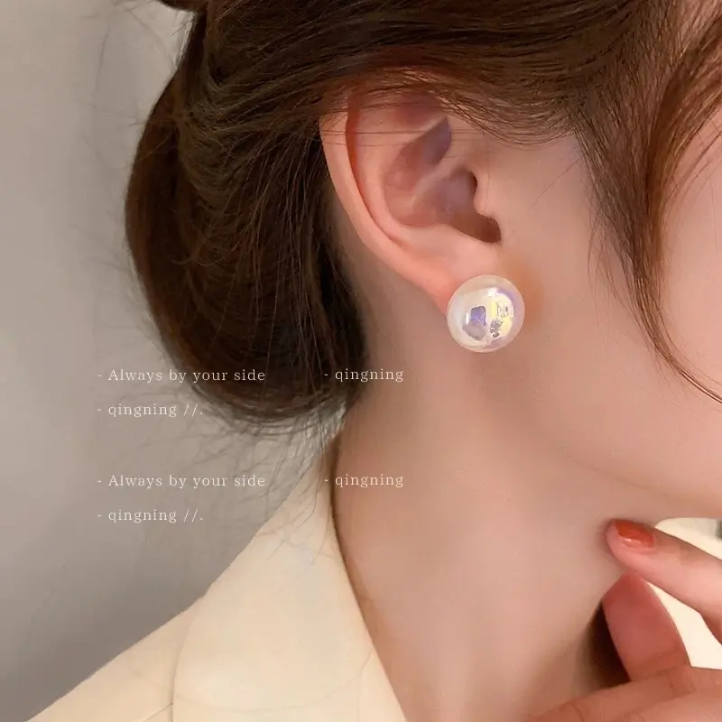 bông tai  lấp lánh , khuyên tai hạt bẹt màu sắc Women 2