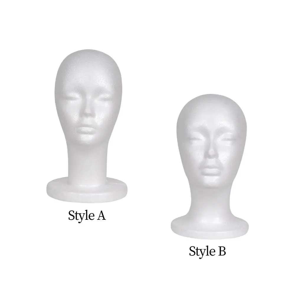 Female Foam Wig Head Wig Display Head Easy to Carry Foam Mannequin Head Display Manikin Foam Head for for Shopping Mall