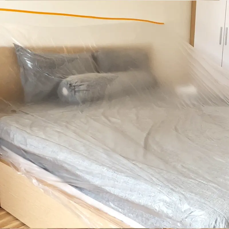 Màng nilon che bụi, băng keo nilon che sơn cho nội thất kích thước siêu bự 3mx20m 3