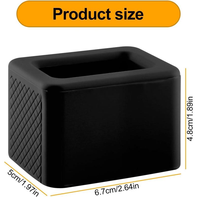 Silicone Car Seat Belt Clip Holder Durable Booster Seatbelt Retainer Easy-to-Install Seat Belt Fastener Thickened Design for Stability and Convenience (Black) 1