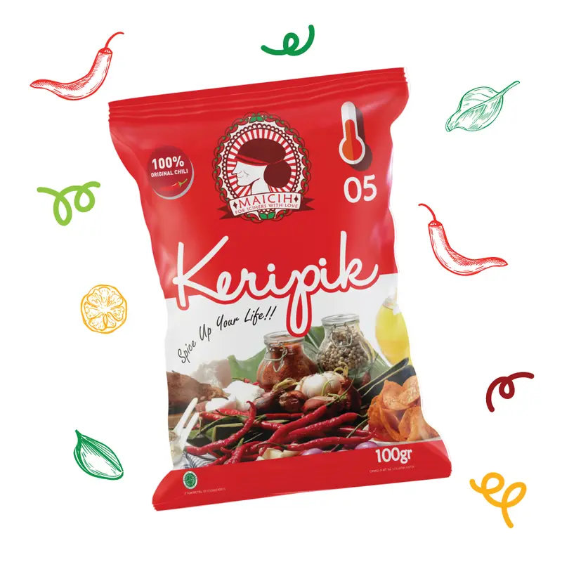 MAICIH KERIPIK SINGKONG LEVEL 05 100GRAM 0
