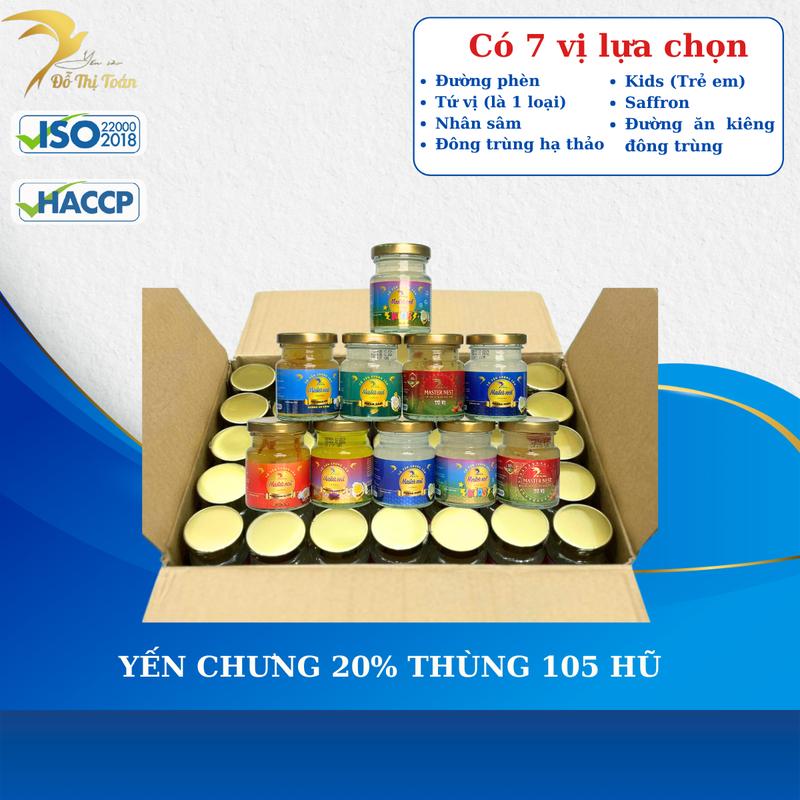 [SS-AFL-DTT] 105 hũ 20% Yến Chưng Chọn Vị - Yến sào Đỗ Thị Toán