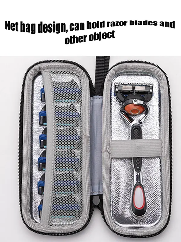 Manual Razor Storage Box, Durable Lightweight Razor Storage Bag, Portable Travel Organizer for Women, Travel Essentials 3
