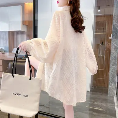 fanmu Gaun Wanita Kasual  remaja korean style floral Casual  Baju Dress Katun Midi Dewasa Panjang Pesta Mini Maxi