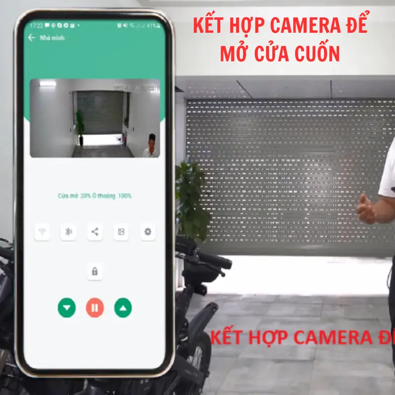 Công tắc cửa cuốn Datic Smart Door kết nối Wifi điều khiển cửa cuốn từ xa qua điện thoại 3