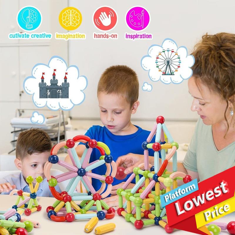 【Love Toys】Educational Magnetic Stick Building Blocks Children's ...
