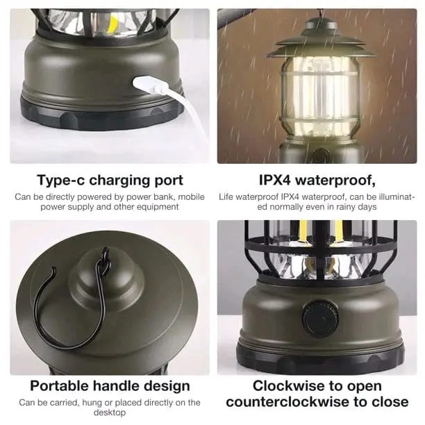 LAMPU LENTERA LED / Camping Lamp 3 COB Lampu Tenda Camping Tent LED Emergency 3