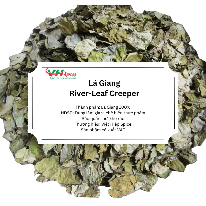 Lá Giang Sấy Khô Túi 1Kg(River Leaf Creeper/Sour Soup Creeper) Gia Vị Việt Hiệp