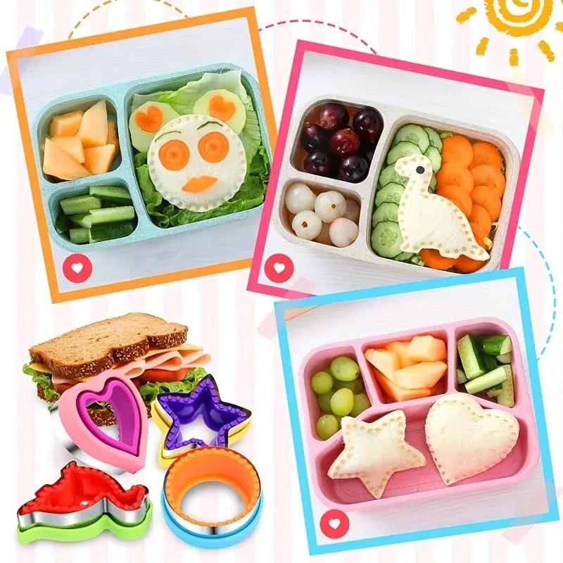 Sandwich Mold, 4pcs/set Stainless Steel Sandwich Cutter, Sandwich Maker for Kitchen 6