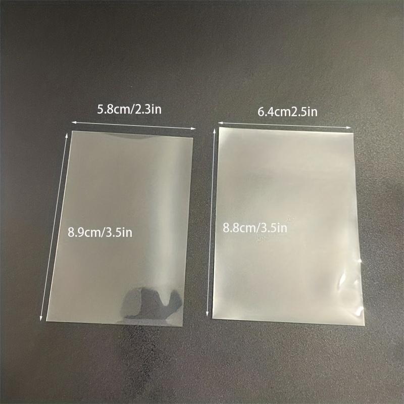 Clear Card Sleeve, 50pcs/pack Transparent Card Protector, Acid-free Inner Sleeve for Mini Photocards, ID & Credit Card Holder 1