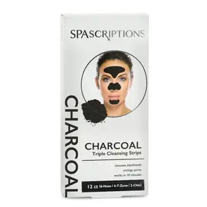 SPAscriptions 2728 Charcoal Cleansing Strips 12pk