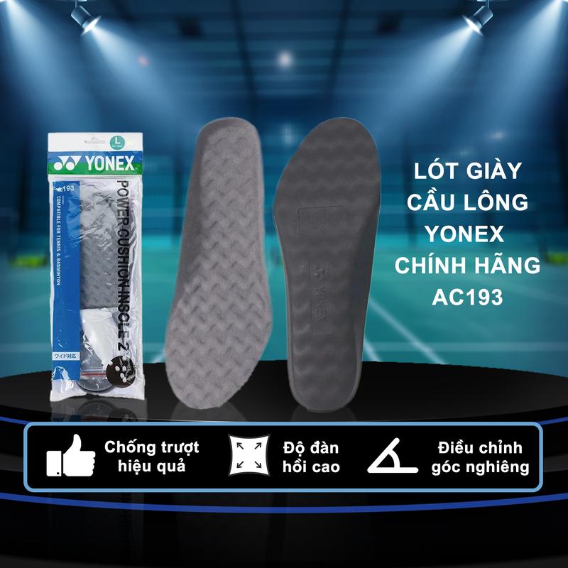 Lót Giày Cầu Lông Yonex AC193 Cao Cấp - Chống Trượt Tốt, Độ Đàn Hồi Cao, Thoáng Khí, Tản Mồ Hôi Hiệu Quả