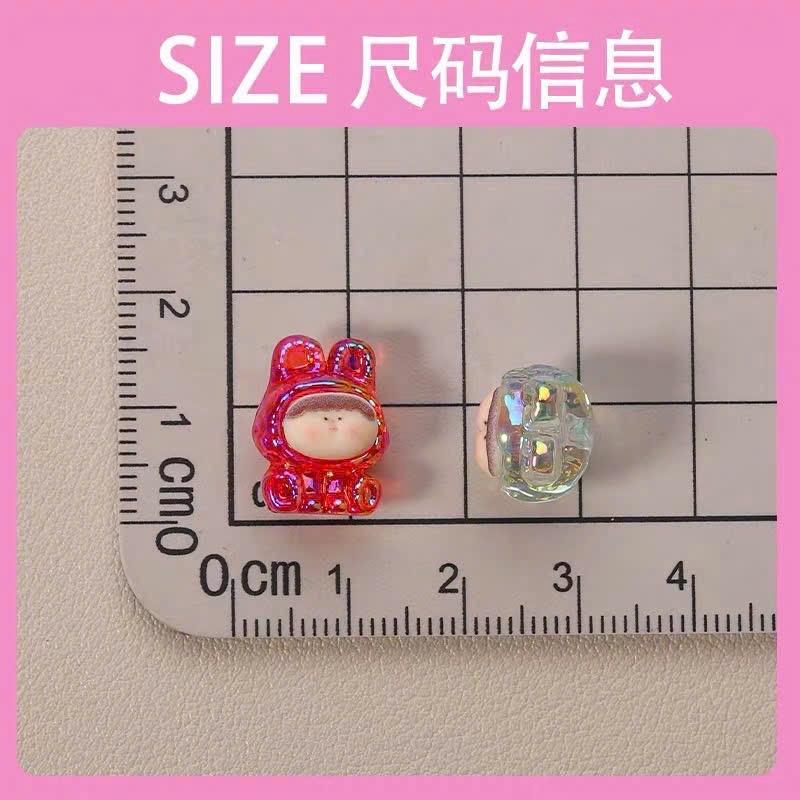 50 túi mù size mini 1-2cm tự xé moi, kiki, kiki hola, rùa, cảm xúc siêu rẻ phát sáng charm  nuoc charm  mini