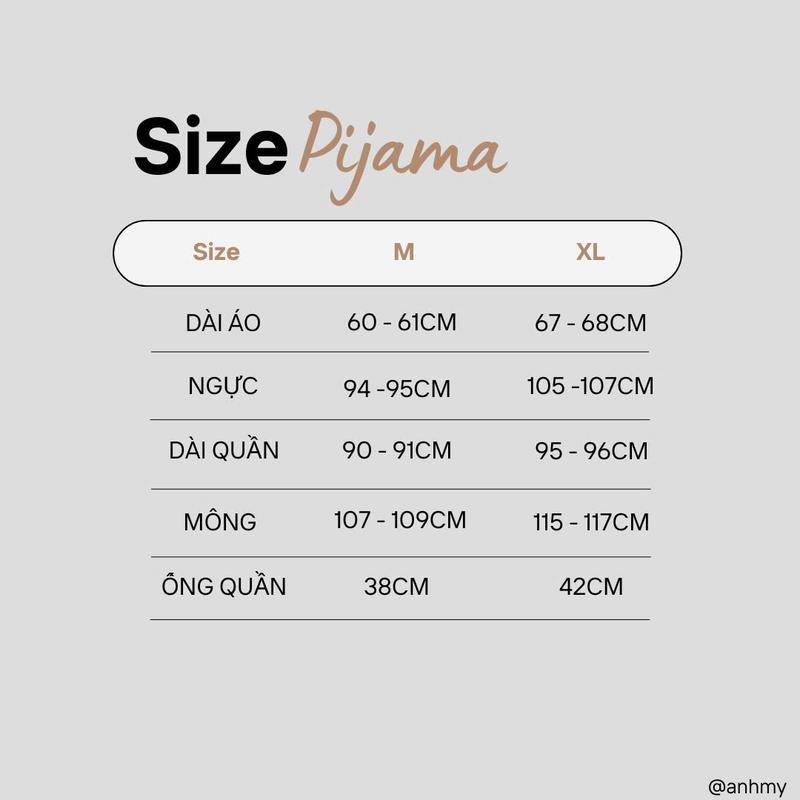 Product Introduction of ANH MỸ - Đồ bộ nữ mặc nhà pijama chất liệu lụa xước đùi freesize 40-75kg SP0330 Women 0
