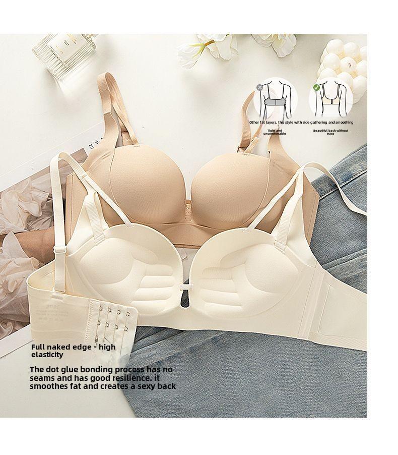 Product Introduction of Hand Palm Tray Small Chest Big Chest Push up Stable Non-Slip Anti-Sagging Autumn and Winter Bra Seamless Wireless Bra 7