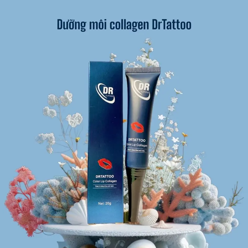 Son Dưỡng Kích Màu Môi Dr Tattoo Chống Thâm Loang Sau Phun 20Gram 1