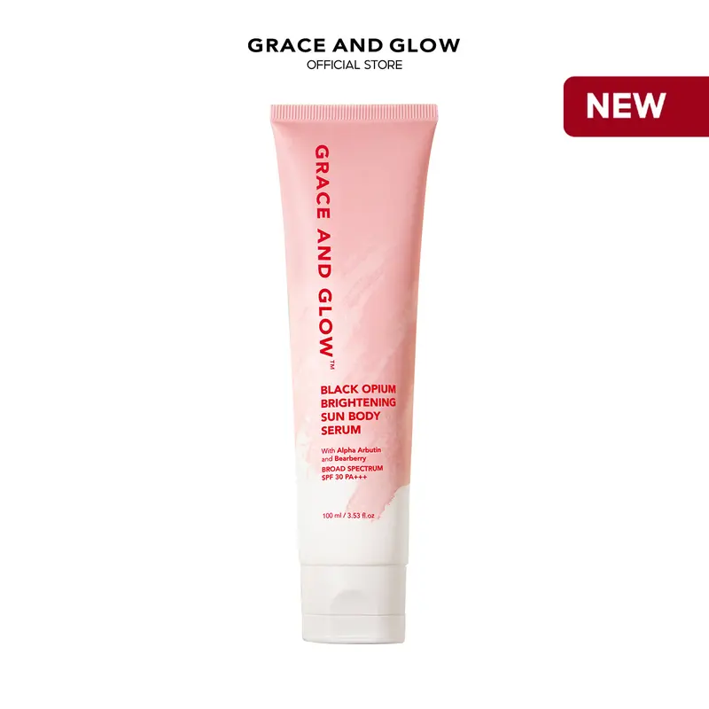 [Kèm Quà Tặng chỉ có trong Livestream] Combo 5in1 Sữa Dưỡng Thể chống nắng Black Opium Grace and Glow Sun Body Serum hỗ trợ cải thiện sắc tố da Tặng kèm Tẩy da chết body 1