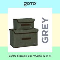 Gambar (Promo Special) Goto Vaska Storage Box 2 in 1 Kotak Organizer Penyimpanan Multifungsi - Light Green dari Goto Living Kota Tangerang 5 Tokopedia
