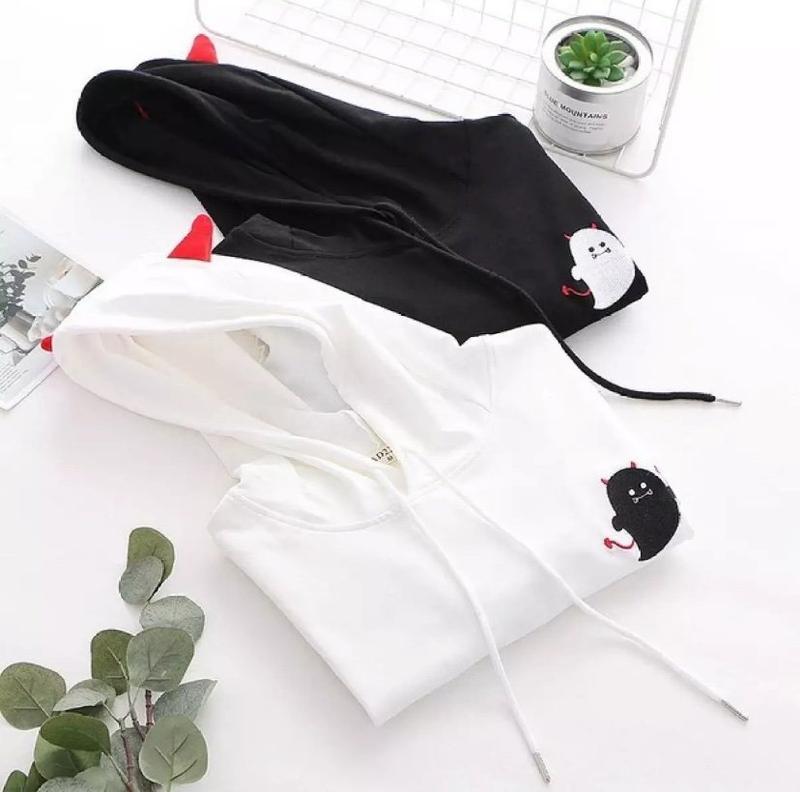Áo Khoác Hoodie CON MA Nam Nữ Chất Nỉ Bông Dày Dặn Unisex 2