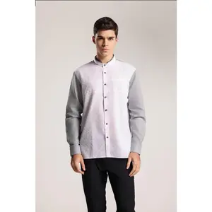 MOC - Kemeja Koko Lengan Panjang Pria Akram - White