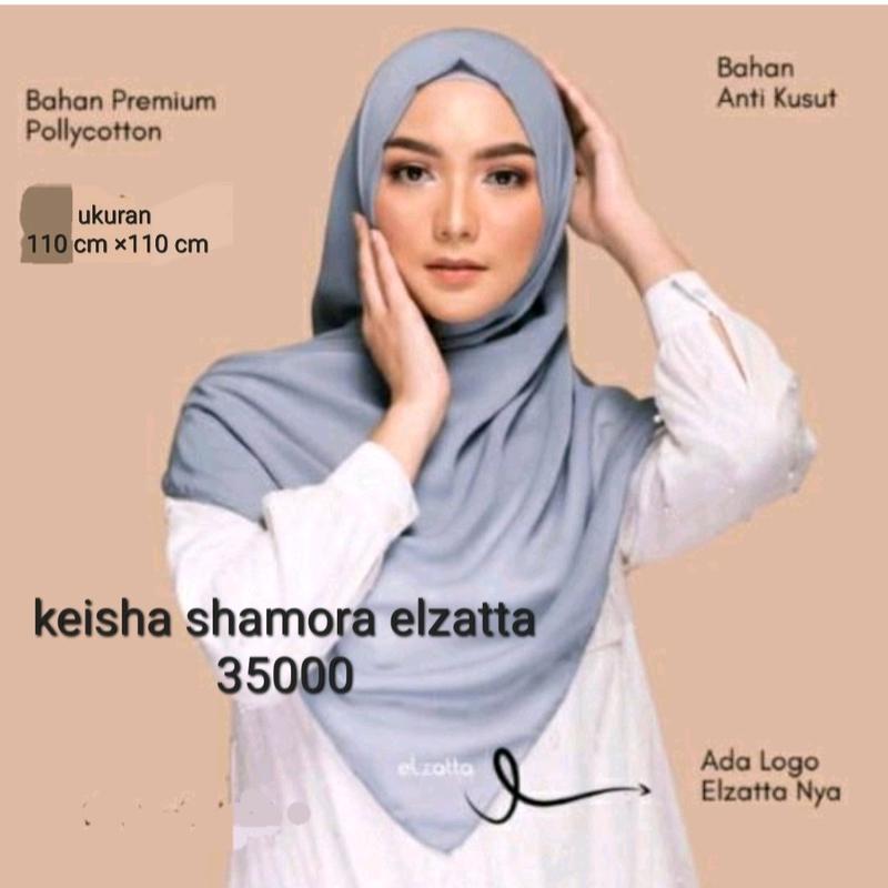 Kerudung Segi Empat Keisha Shamora By Elzatta 1