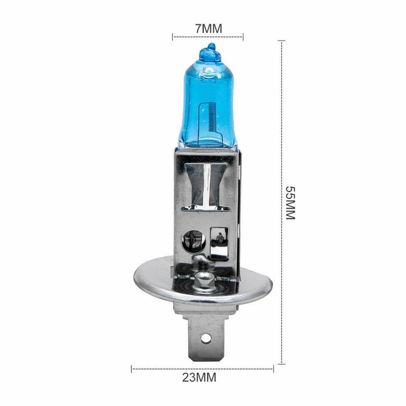 2pcs H1 12V 100W Car Headlights White 4300k Head Light Lamp Halogen Bulbs 3