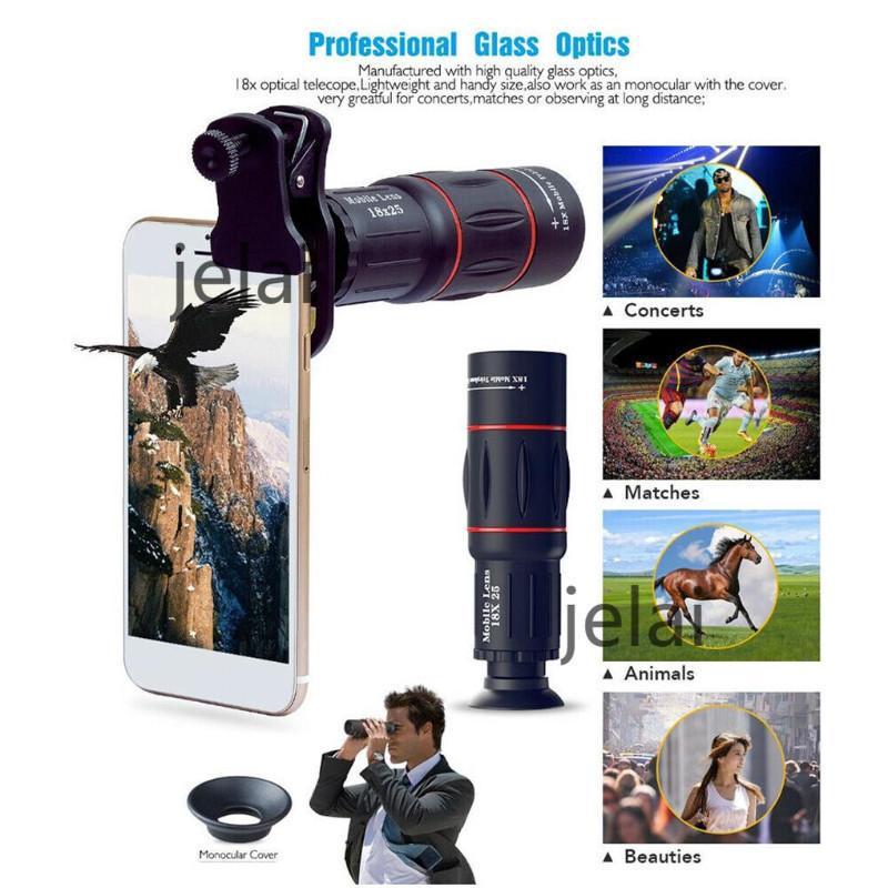 Lensa Apexel 28x Zoom Lensa Kamera Zoom Cam Lensa Tele Telezoom Lens Kamera Persediaan Konser Tele Zoom Lens Universal 18x25 Handphone Hd 5