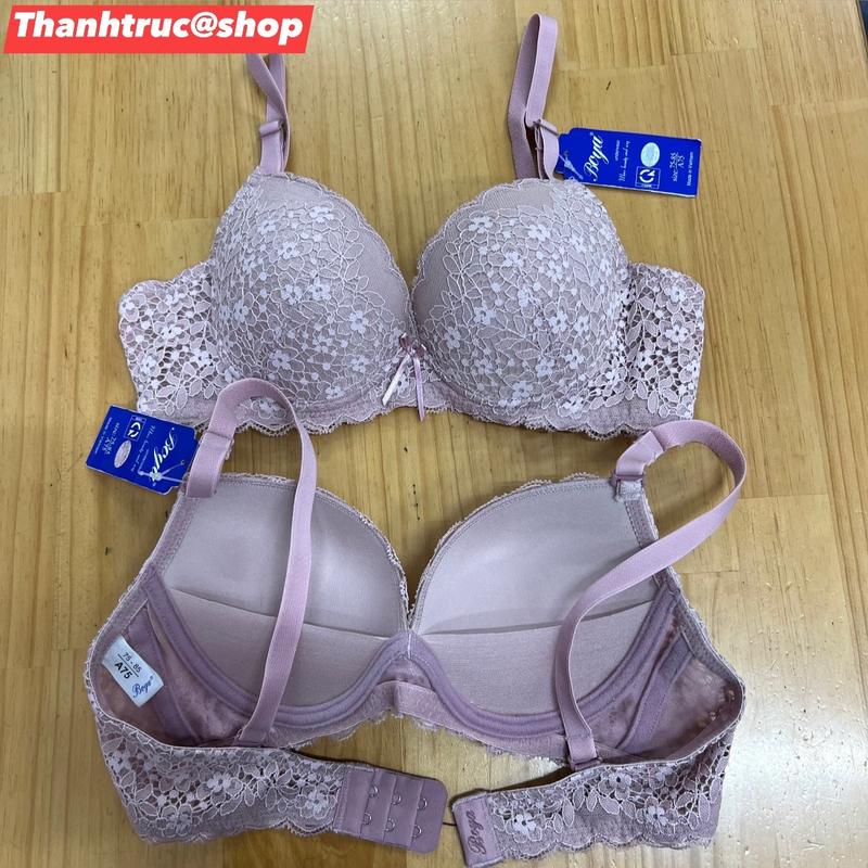 Áo Lót Nữ Boya ren BY099 không gọng Đệm dày 3 cm 2 móc cài SizeA75,B75,A80,B80,A85,B85 Áo Ngực Bra