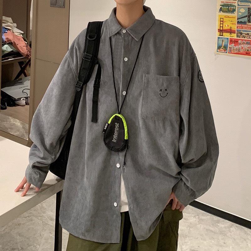 Áo Khoác Sơ Mi Nhung Tăm Cao Cấp Phù Hợp Nam Nữ