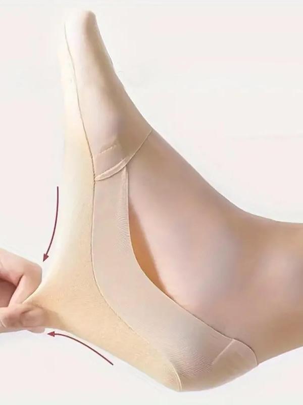 Women's 10 Pairs Solid Invisible Socks, Breathable Comfortable Thin Socks for Summer, Multipack Low Cut Socks for Daily Wear 3