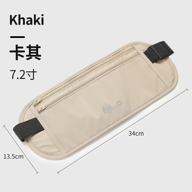 Anti-Theft Waist Bag for Travel, Running, Sports, Europe, Men's Invisible Thin Passport Bag, Women's Anti-Theft Wallet