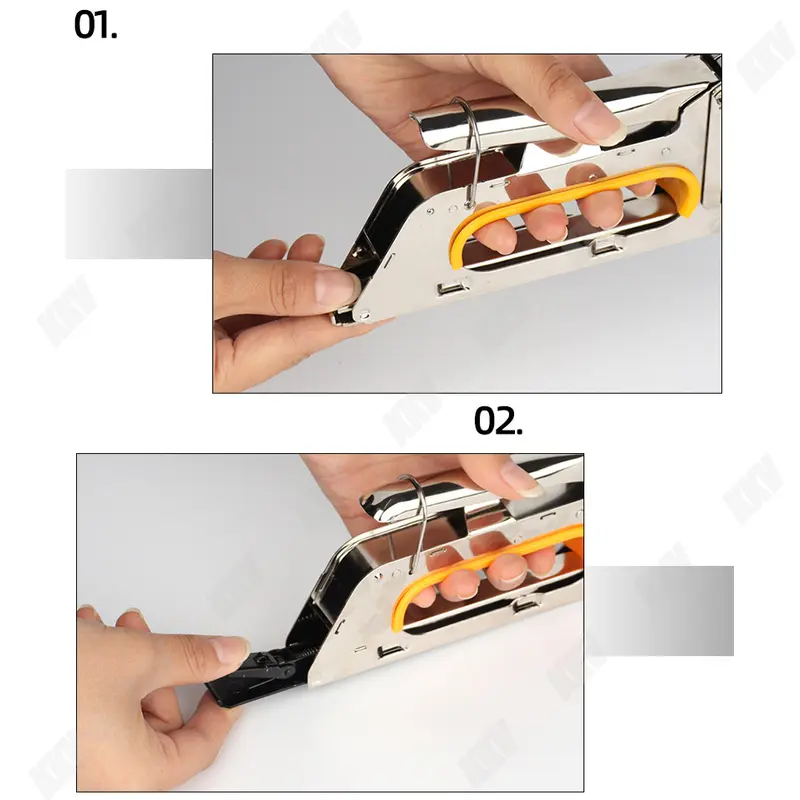 Stapler Tembak Cekrekan Pengokot Hekter Gun Tacker Guntacker Staples Sofa, Staples Jok Stepler Motor, Kursi, dll 3