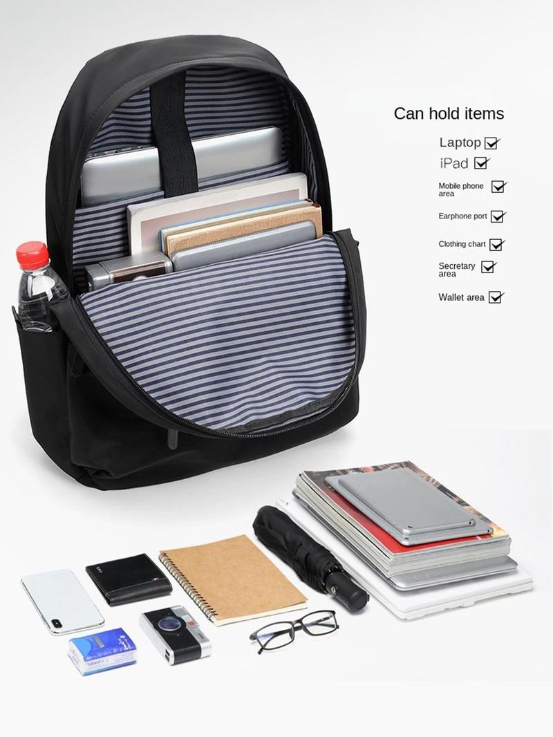 Product Introduction of 2025 Casual Simple Large Capacity Backpack, Lightweight Travel Laptop Backpack, Multi-functional Portable Storage Bag, Unisex, New Trendy Matching School Bag for College 9