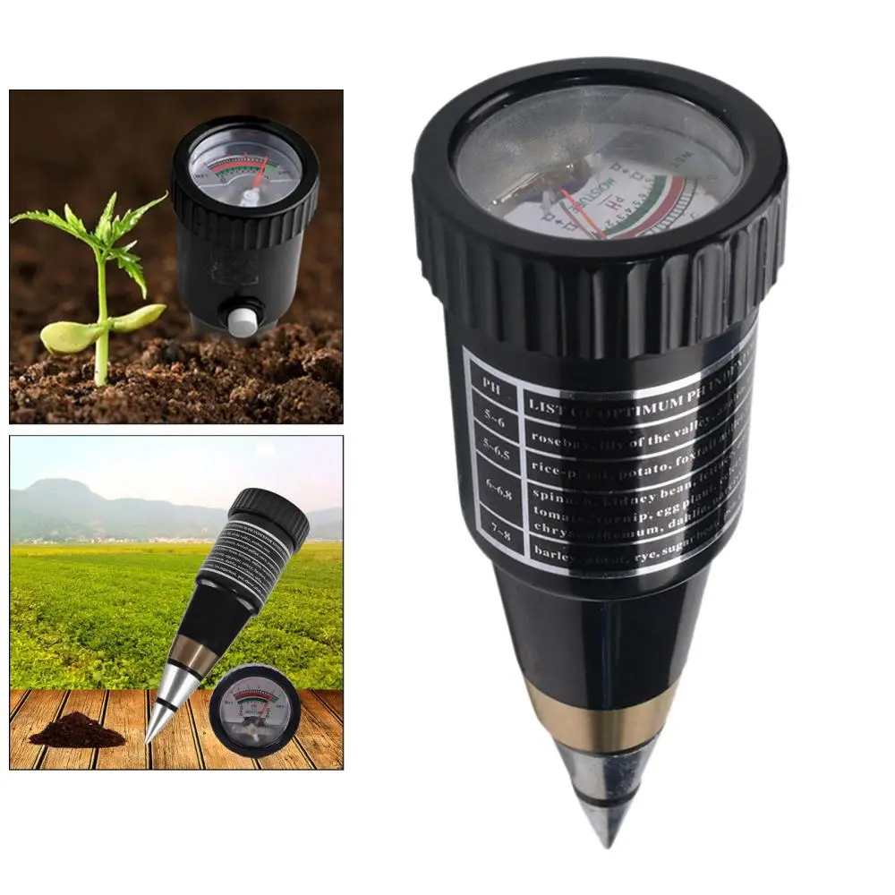 Máy Kiểm Tra PH Đất, Chính Xác, Thích Hợp Để Trồng Hoa, Cây Thảo Mộc, Có Độ Ẩm, Nhiệt Độ Và Độ Ẩm Kế, Phạm Vi PH 3-8, Dụng Cụ Làm Vườn, Sử Dụng Trong Nhà Và Ngoài Trời