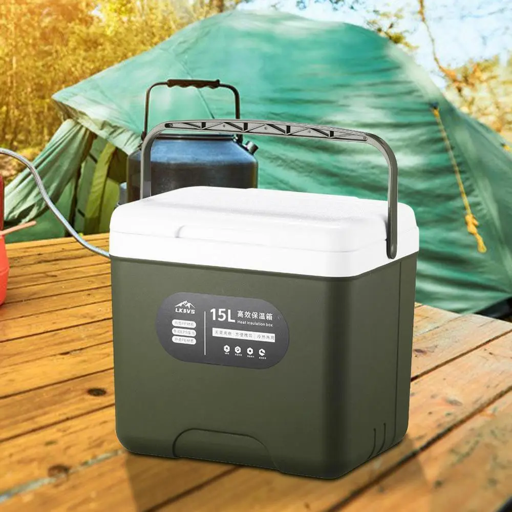 Ice Chest Cooler 15L Portable with Handle Ice Bucket for Commercial Party RV
