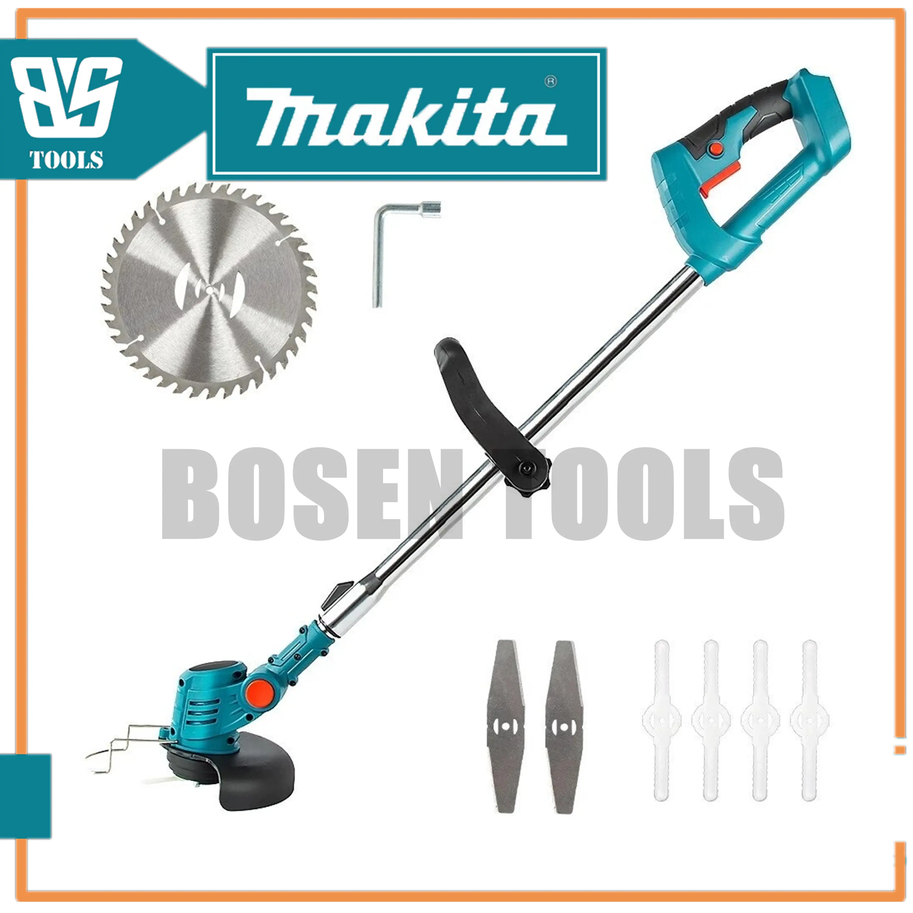 Makita Electric Lawn Mower Cordless  68VF Lithium Battery Grass Trimmer Pruning Cutter Garden Tool