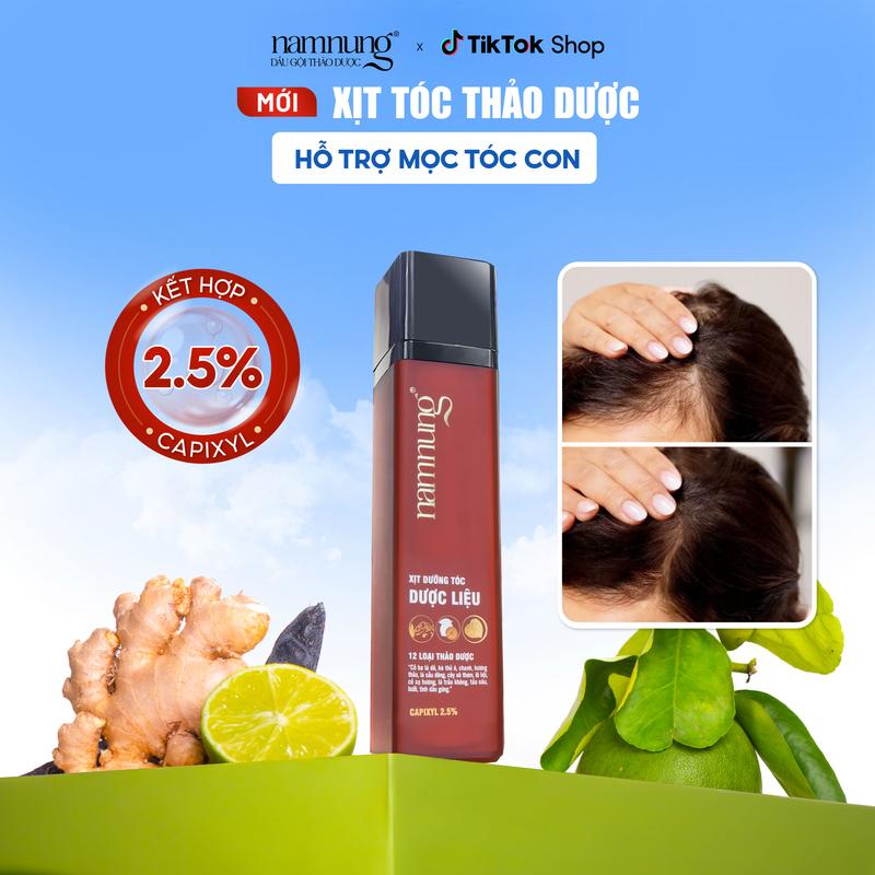 [FLASH SALE] Xịt tóc thảo dược 2.5% Capixyl NamNung hỗ trợ mọc tóc con 50ml Chăm sóc tóc Dưỡng tóc nữ - Giảm 39%