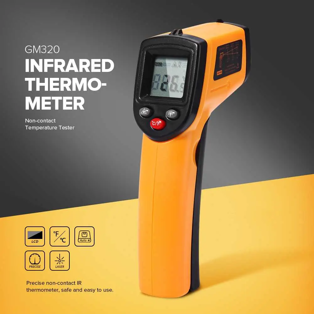 Thermogun Thermometer Makanan Barang Industrial Laser Infrared NonContact
