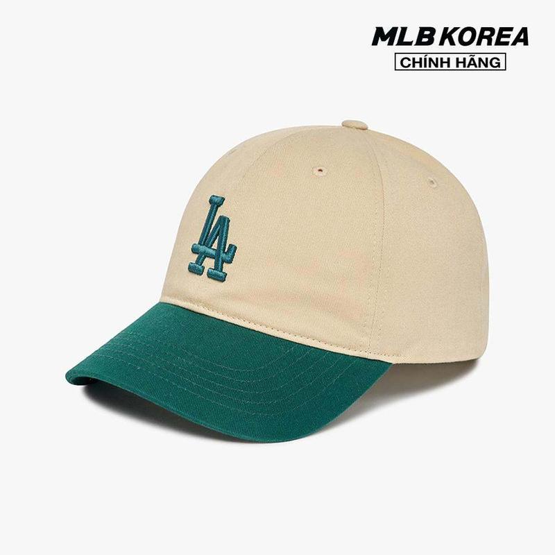 MLB - Nón kết nam nữ bóng chày unisex Basic Color Block Unstructured 3ACP3303N-07GND