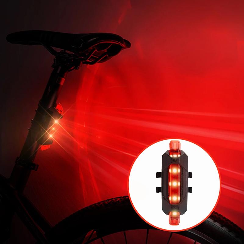 Product Introduction of Bike Bicycle Light USB LED Rechargeable Set MTB Road Bike Front Back Headlight Lamp Flashlight Cycling Light Cycling Accessories 36