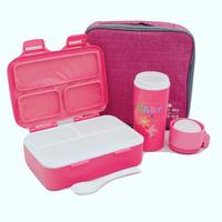 Gambar YOOYEE LUNCHBOX 628 PINK / SET KOTAK MAKAN ANAK - Green dari Ollahomeliving Kota Bogor 1 Tokopedia