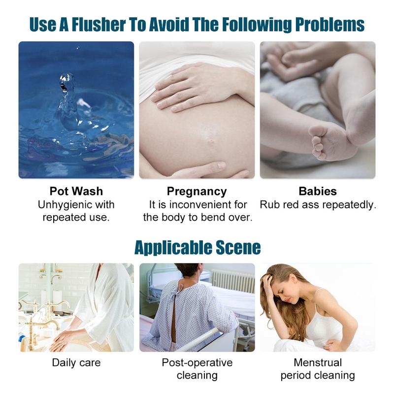 Dr.isla&Airuidu Bidet Portable 500ml Travel Woman Body Cleaner Membersihkan Bokong Bayi ED450 Portabel membersihkan Bottle 5