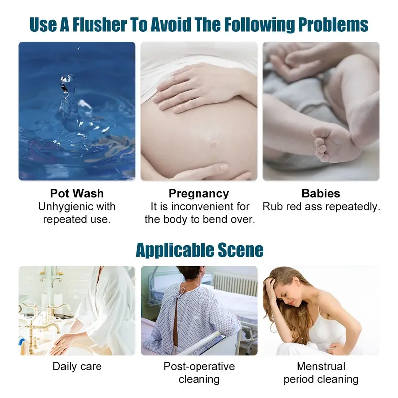 Dr.isla&Airuidu Bidet Portable 500ml Travel Woman Body Cleaner Membersihkan Bokong Bayi ED450 Portabel membersihkan Bottle 4
