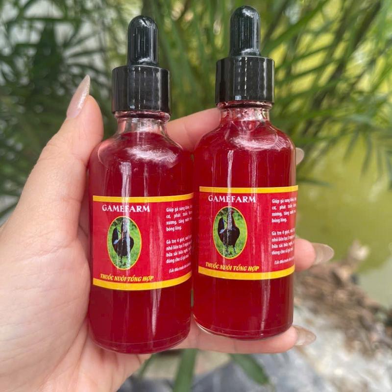  Nuôi tổng hợp Gamefarm 50ml - Hỗ trợ dinh dưỡng cho gà đá gà tơ gà tụt ký lỏn lẻn lọ thuoc nuoi tong hop vitamin 