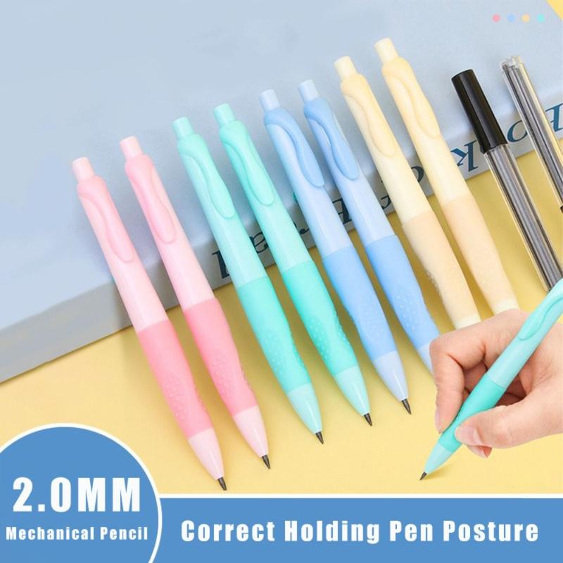 New HB Mechanical Pencils 2.0mm Correct Holding Pen Posture Automatic Pencils Writing Tool with Sharpener Propelling Pencil Students 1